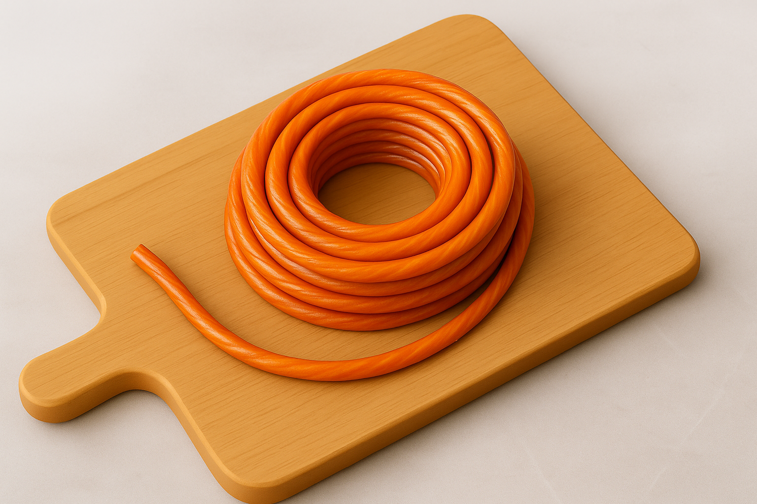 Clear Orange Licorice Rope