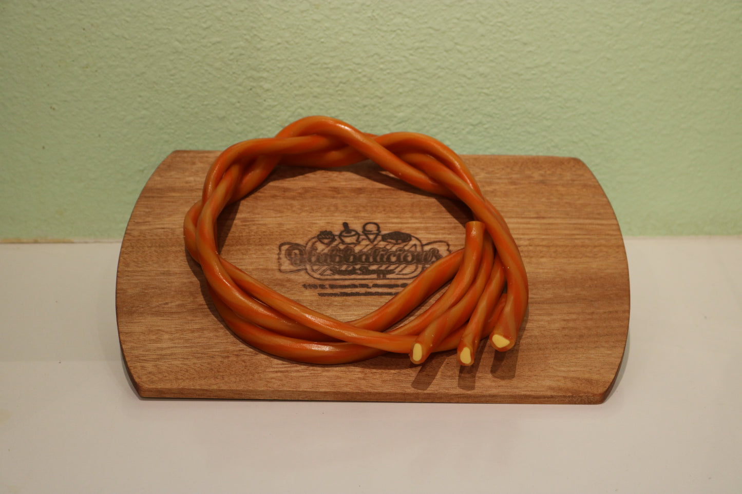 Clear Orange Licorice Rope