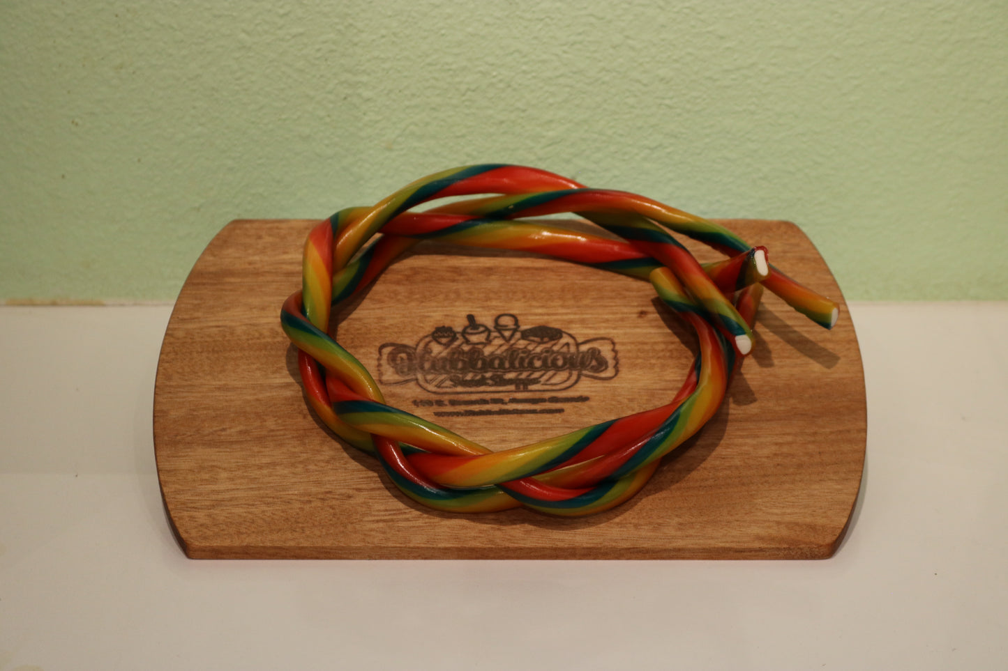 Clear Rainbow Licorice Rope