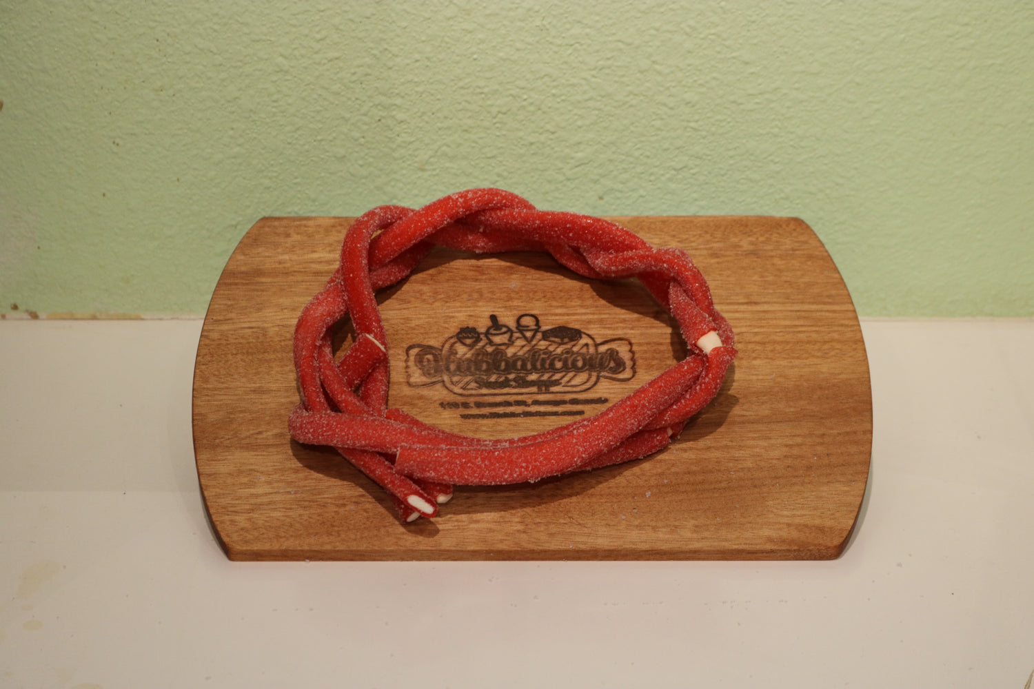 Clear Sour Strawberry Licorice Rope
