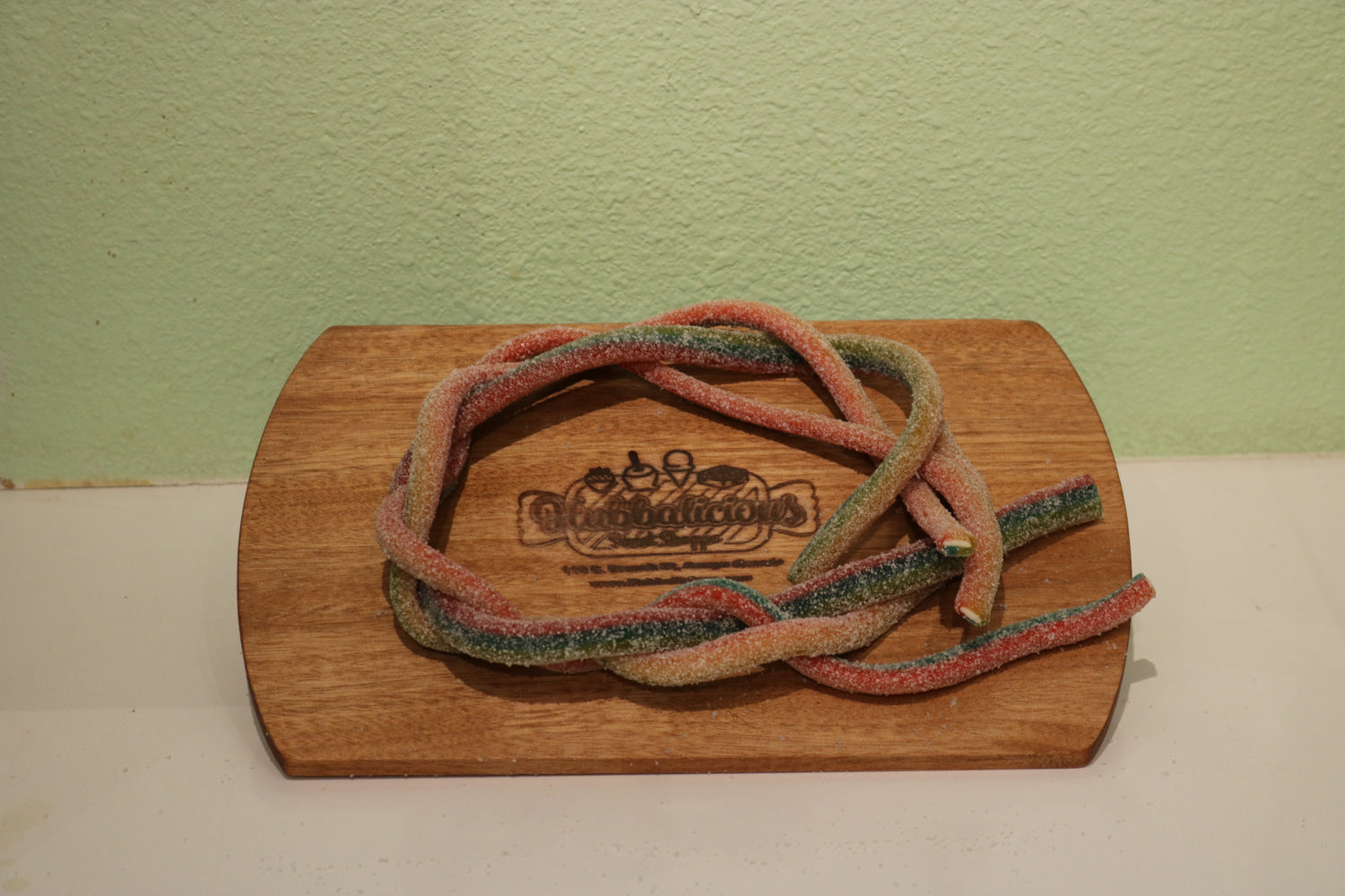 Clear Sour Rainbow Licorice Rope