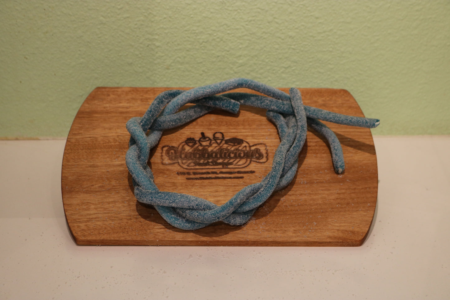 Clear Sour Raspberry Licorice Rope