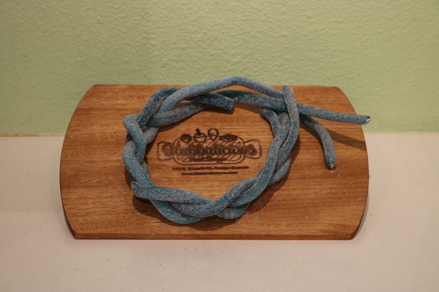 Clear Sour Raspberry Licorice Rope