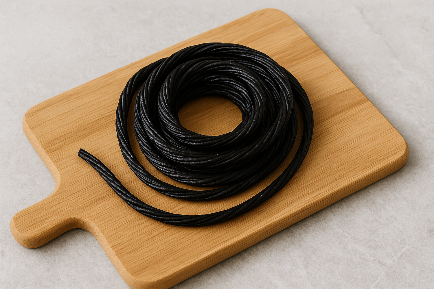Clear Black Licorice Rope