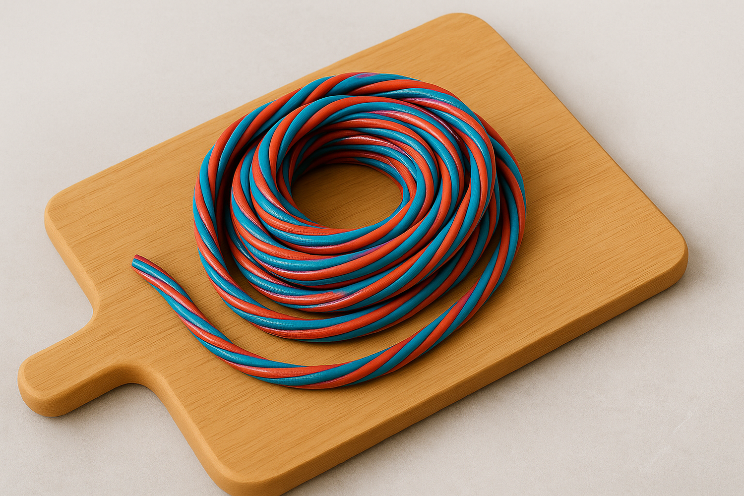 Clear Cotton Candy Licorice Rope