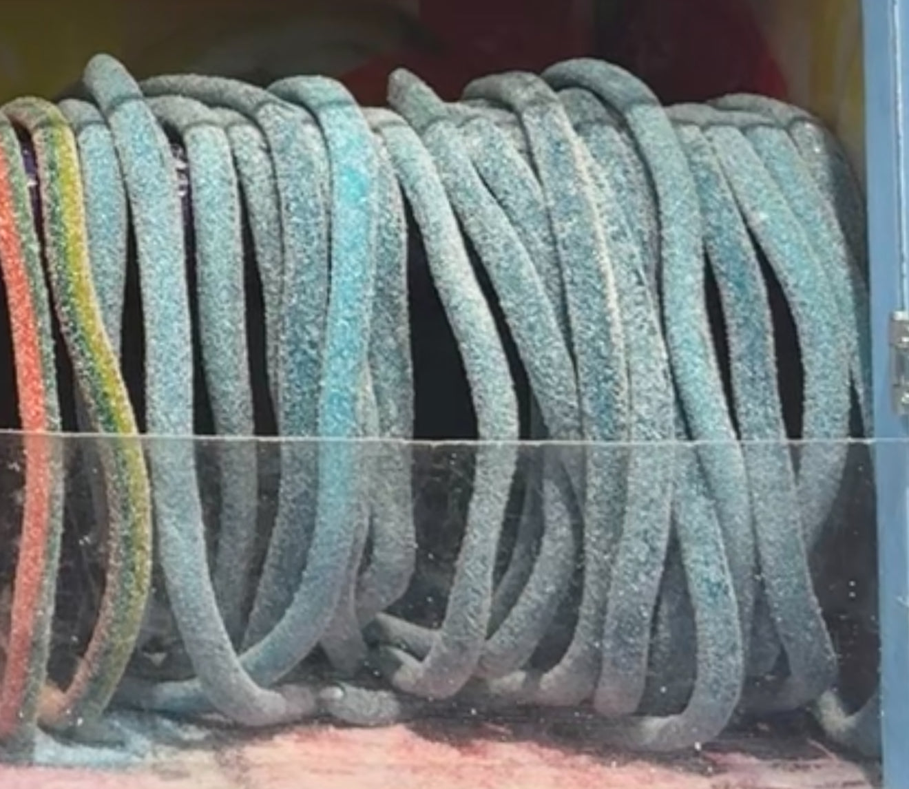 Clear Sour Raspberry Licorice Rope