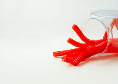Clear Red Licorice Rope