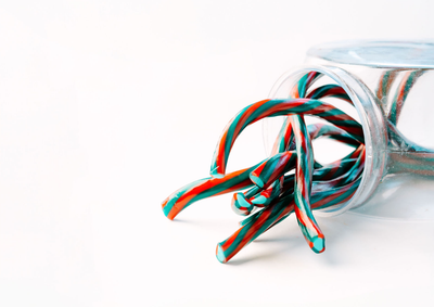 Clear Cotton Candy Licorice Rope